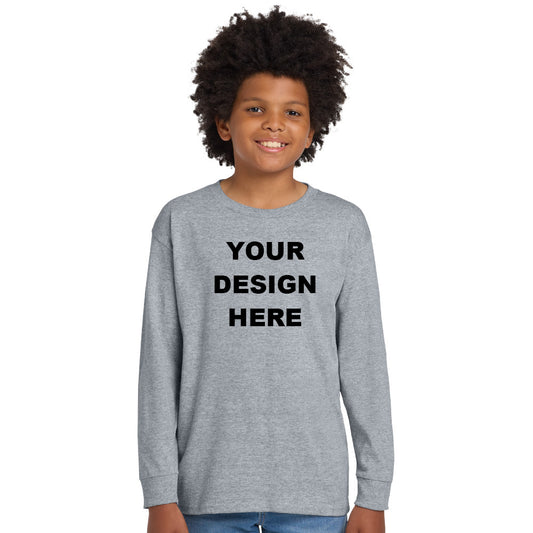 Gildan 5400B Youth Heavy Cotton Long Sleeve T-Shirt Unisex