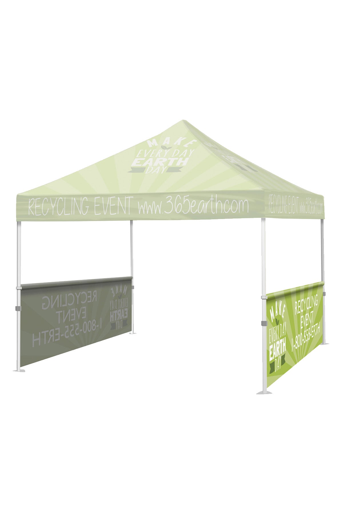 Custom 10ft Event Tent / Canopy, Half Wall
