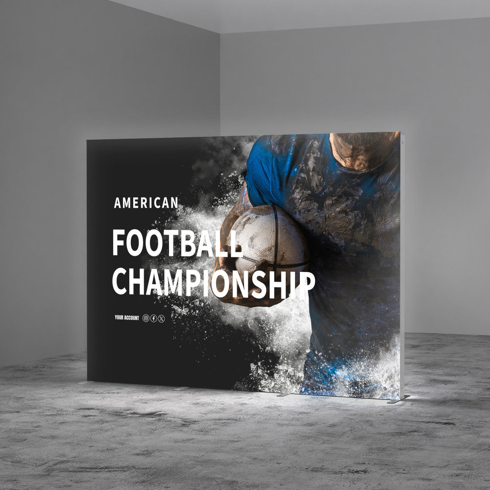 Custom 10ft SEG Backlit Fabric Display, Trade Show Lightbox