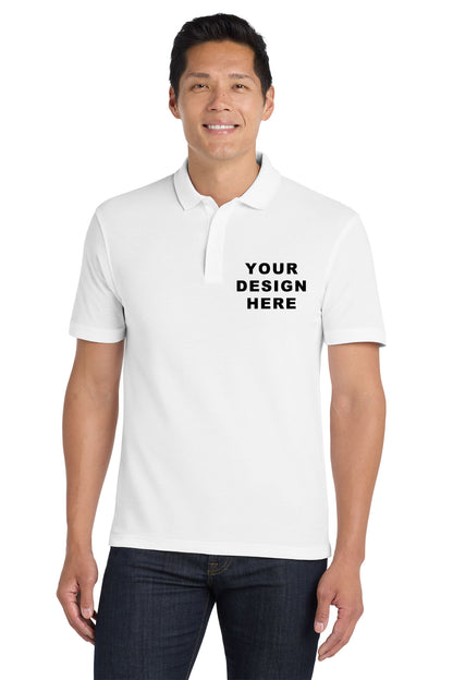 Port Authority K100 Core Classic Pique Polo Printing | Custom Corporate Polos