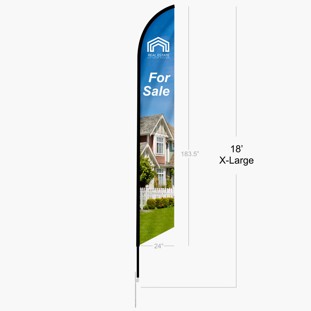 Custom Feather Angled Flag