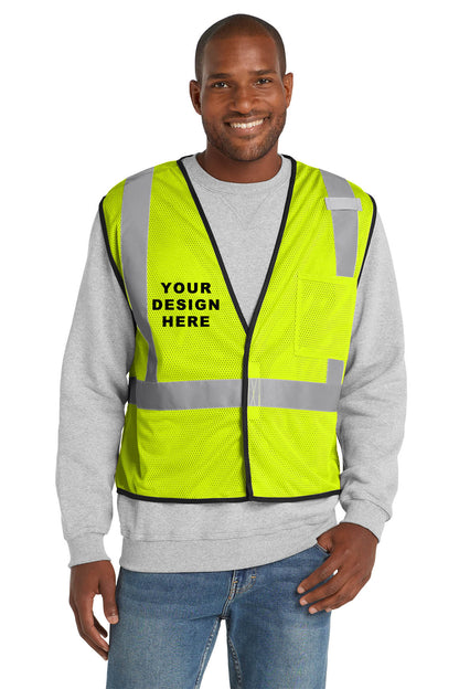 Custom CornerStone CSV100 Safety Vest | Personalized ANSI Class 2 Hi-Vis Vest