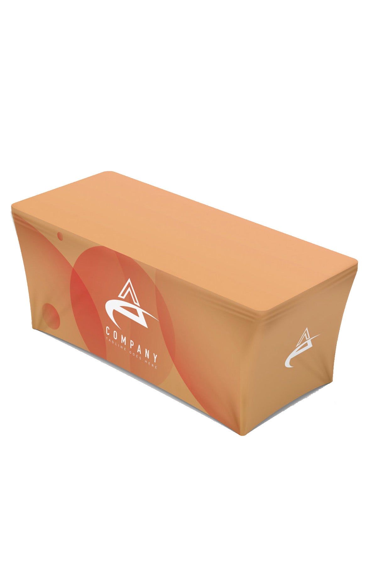 Custom 6ft Stretch Table Cover, Fitted Table Cloth With Logo