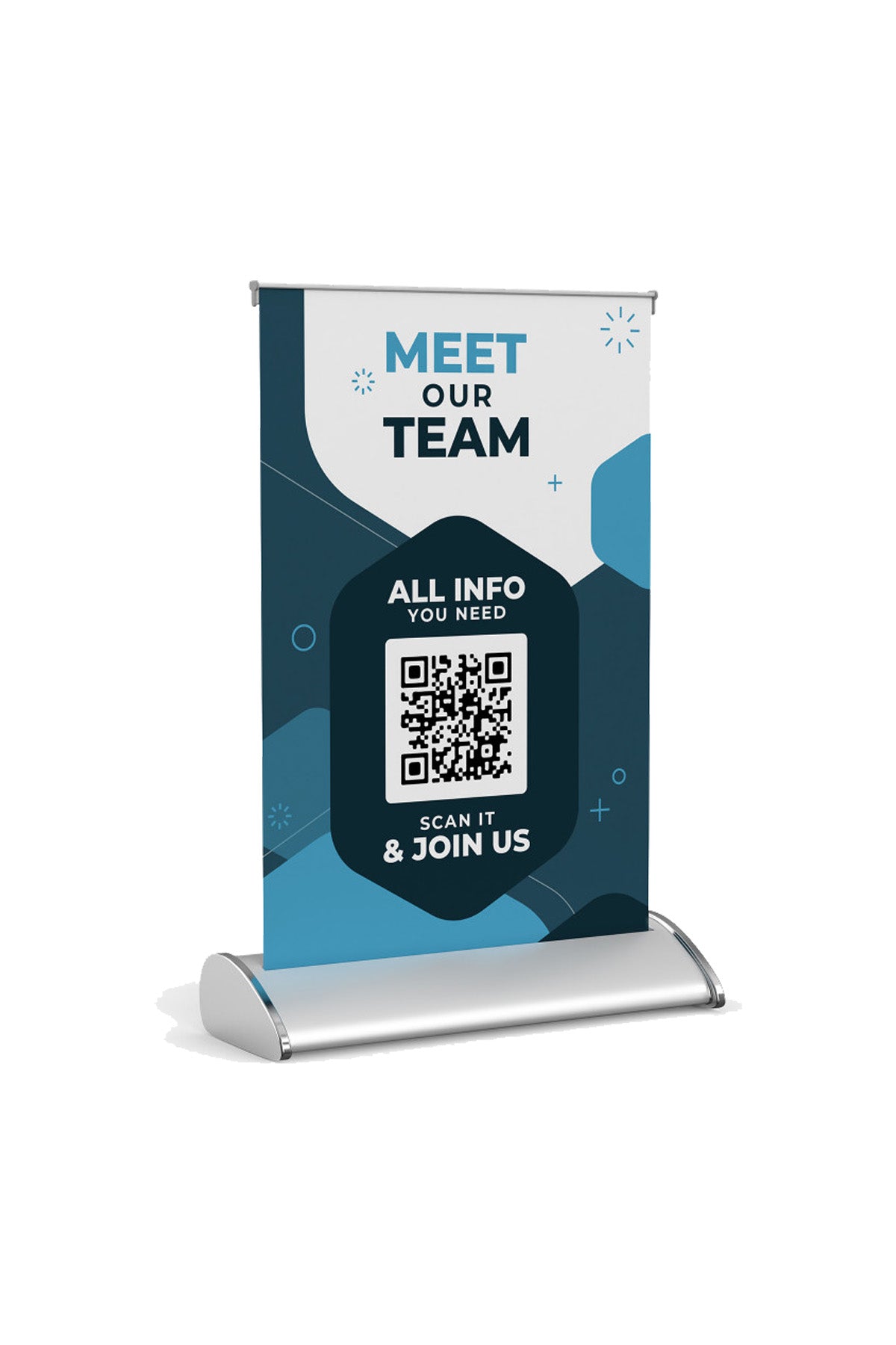 Custom Table Top Banner Stand, Retractable Tabletop Display