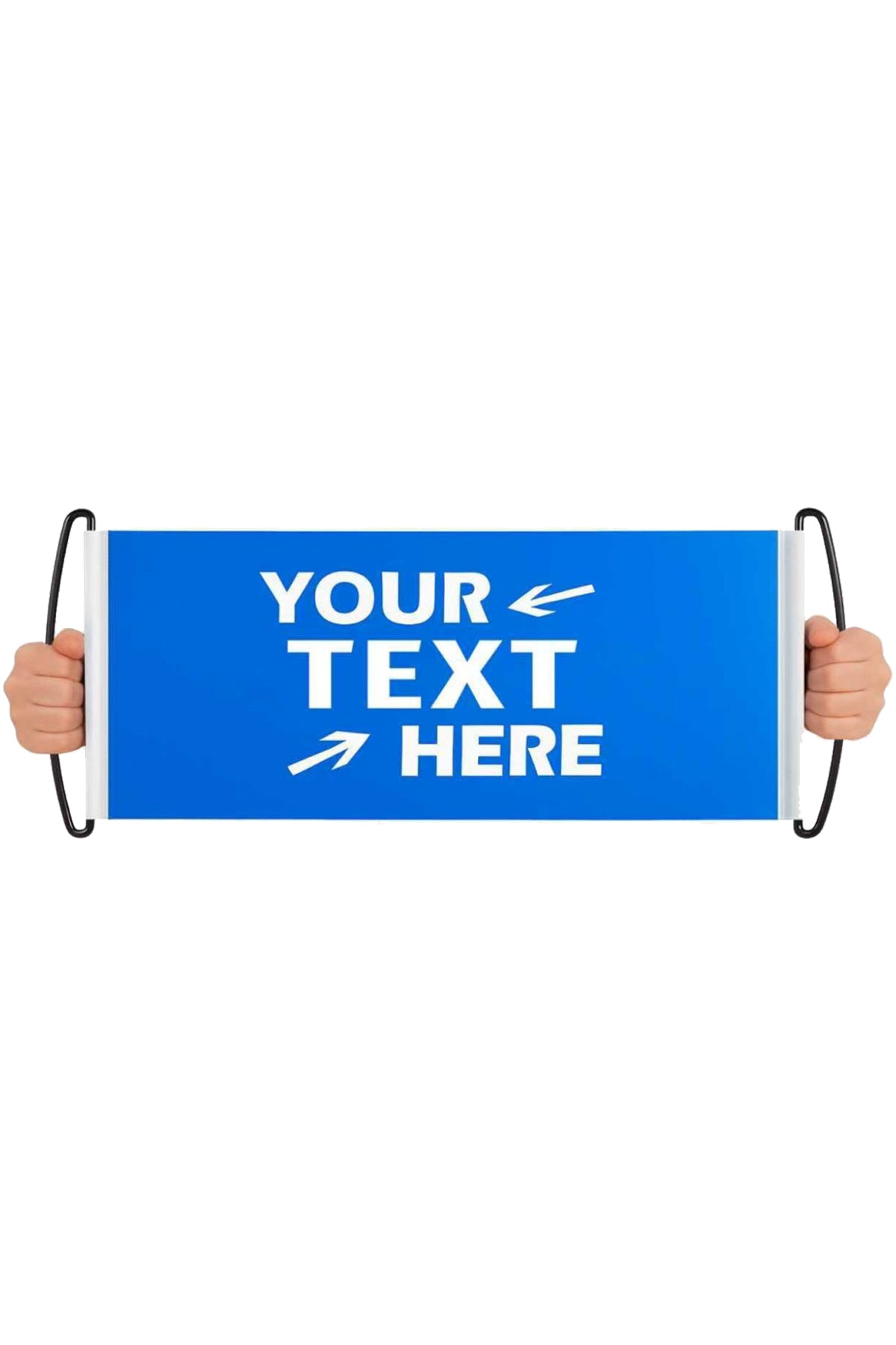 Custom Hand Banners, Personalized Handheld Banners (Set of 10)