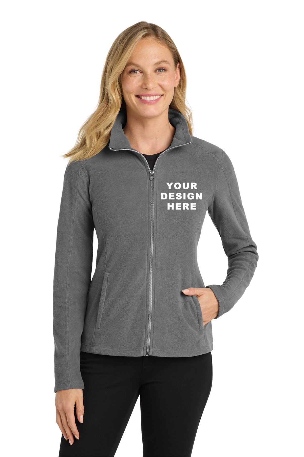 Custom Port Authority L223 Women's Microfleece Jacket | Personalized Fleece