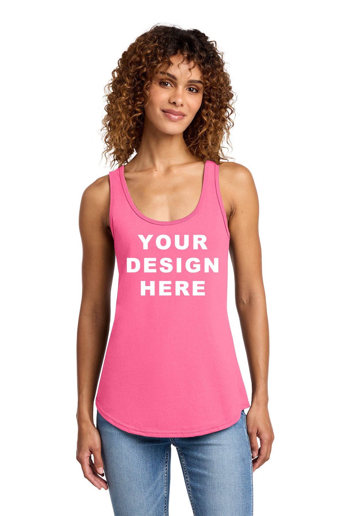 Custom Port & Co LPC54TT Women's Tank Top | Personalized Cotton Tank