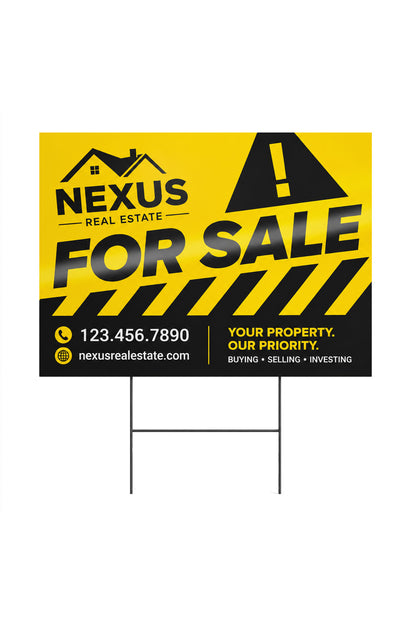 Custom Reflective Yard Signs, Reflective Coroplast Signs