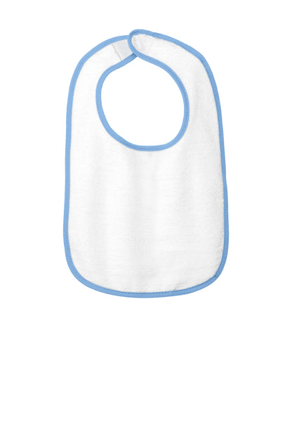 Rabbit Skins® RS1003 Infant Contrast Trim Terry Bib