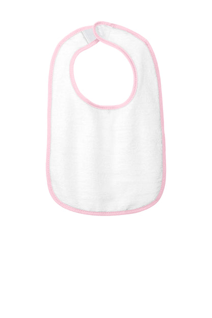 Rabbit Skins® RS1003 Infant Contrast Trim Terry Bib