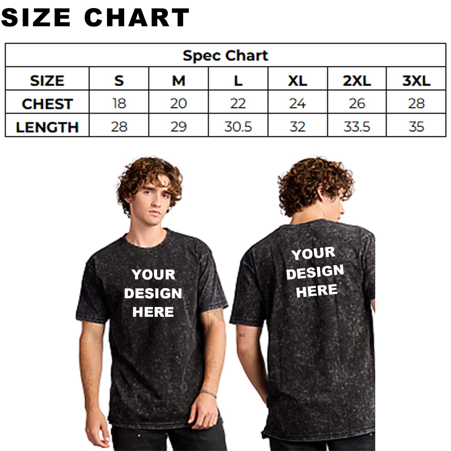 SMART BLANKS MT600 Unisex Midweight Mineral-Dye Finish T-Shirt