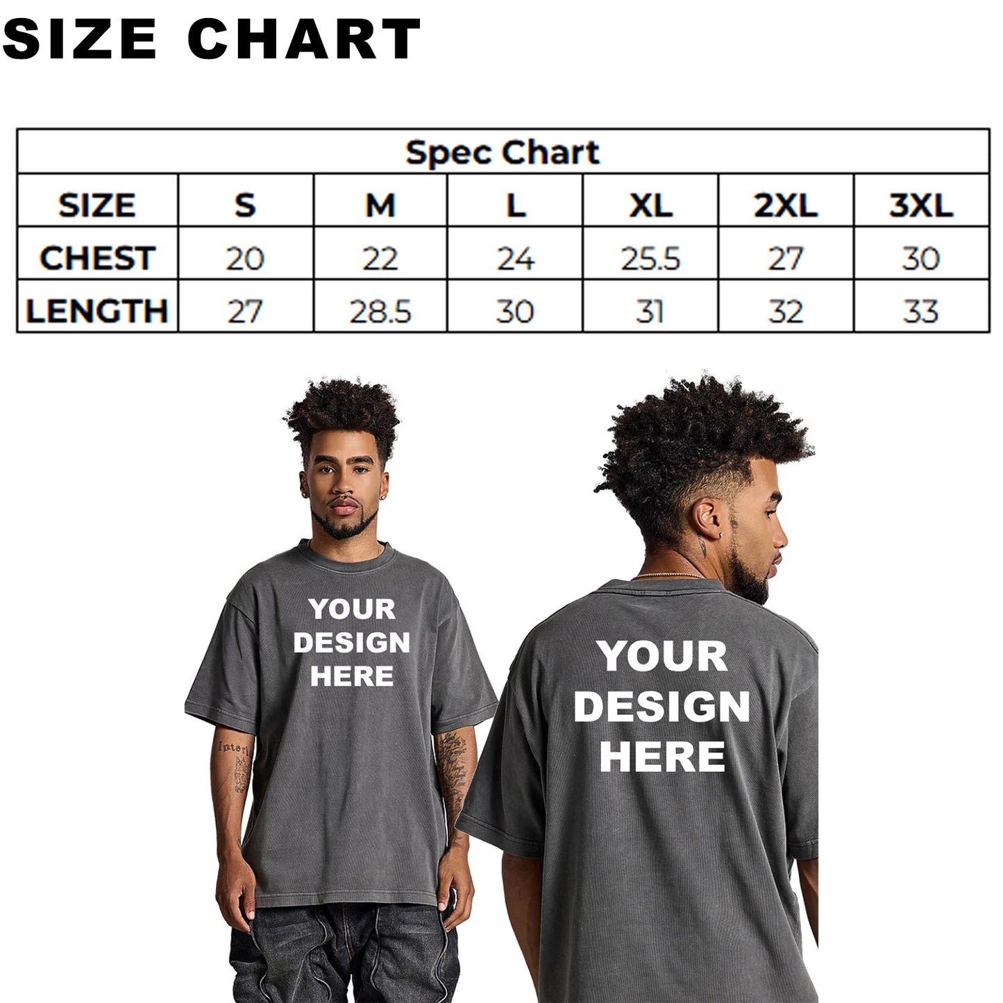 SMART BLANKS UH77 Unisex Heavyweight 7.7oz Oversized T-Shirt