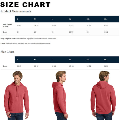 Comfort Colors 1567 Unisex Garment-Dyed Hooded Sweatshirt