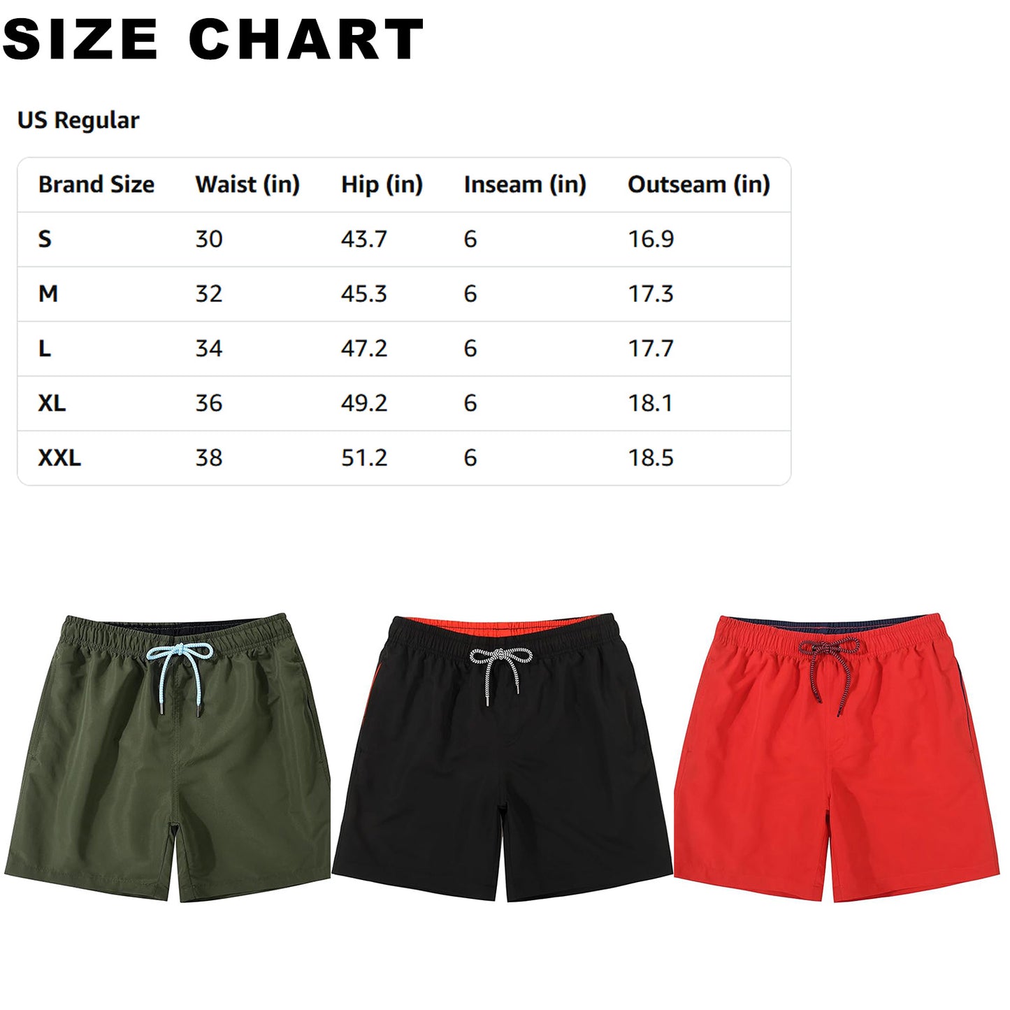 JOYSON Men's Quick-Dry Swim Trunks