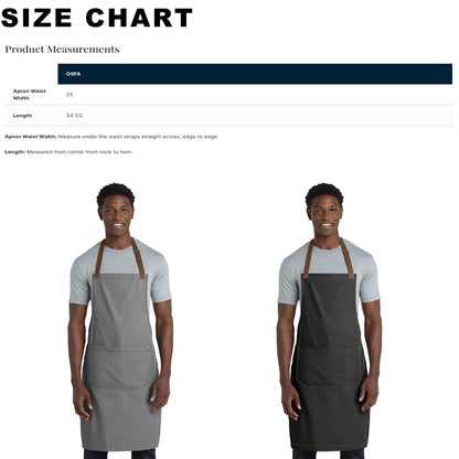 Port Authority® A800 Unisex Market Full-Length Bib Apron