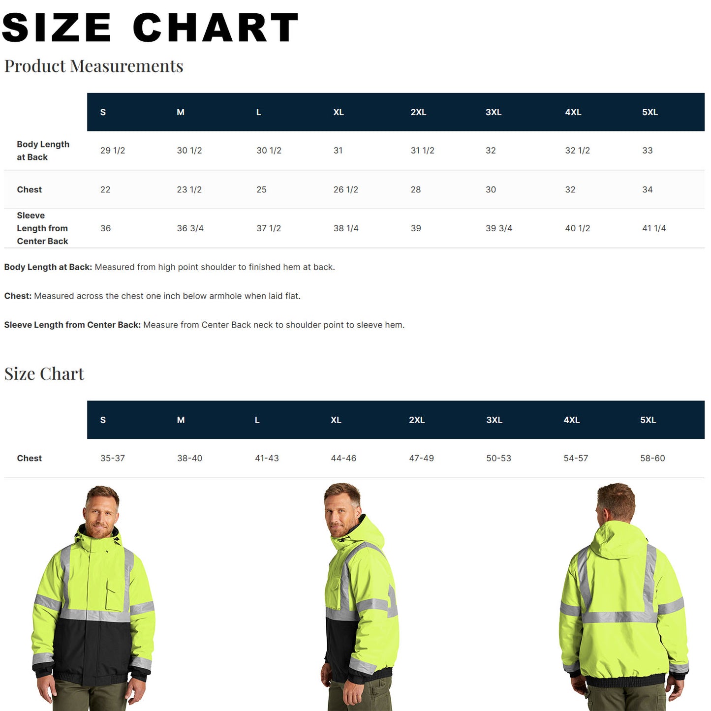 CornerStone® CSJ500 Unisex ANSI 107 Class 3 Waterproof Insulated Bomber Jacket