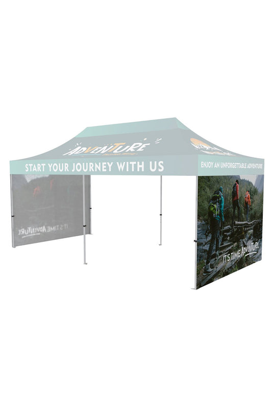 Custom 20ft Event Tent / Canopy, Full Wall (Short Side)