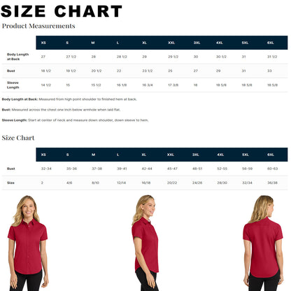 Port Authority® L508 Women's Easy Care Short Sleeve Button-Up Shirt