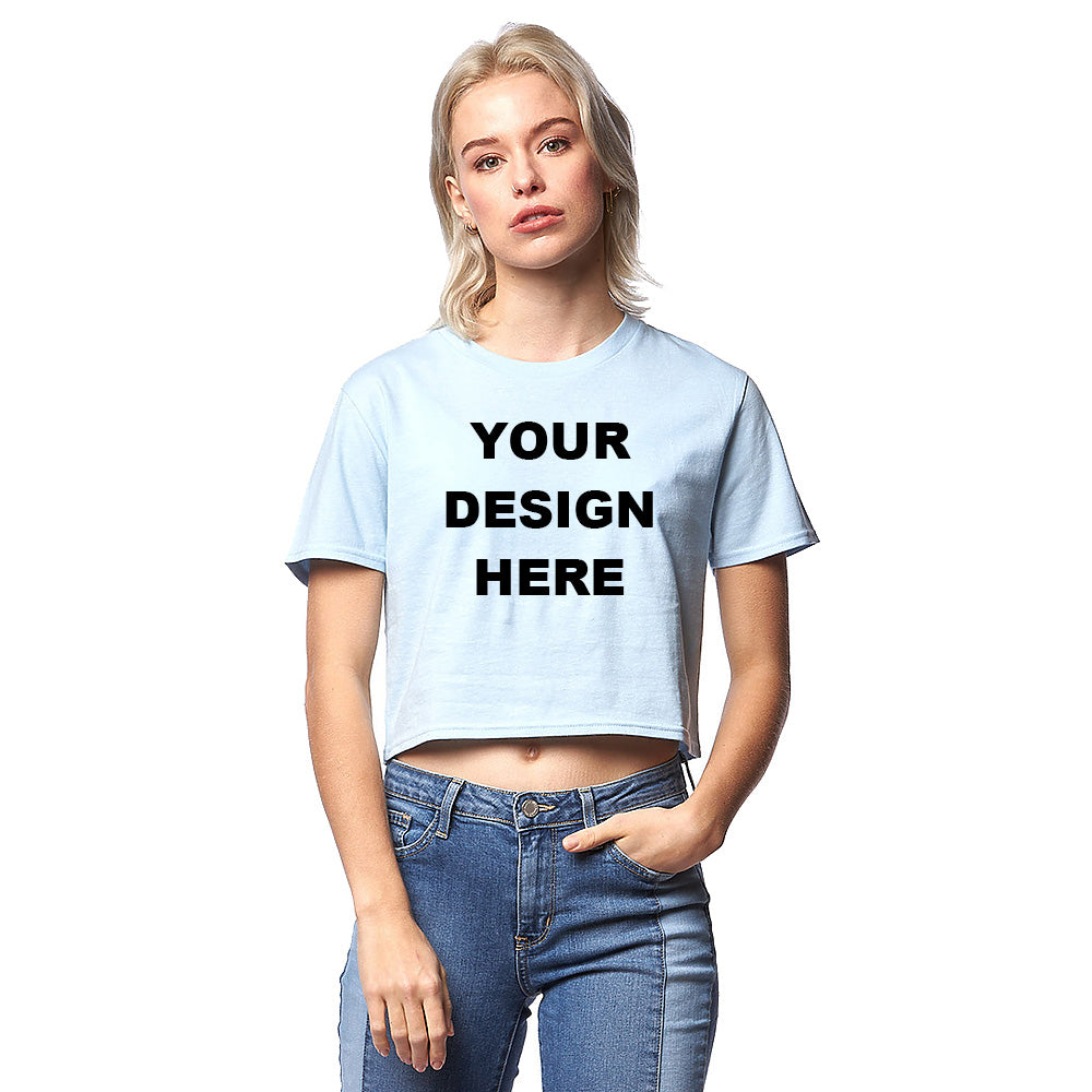 SMART BLANKS 4003 Premium Relaxed Fit Women's Cropped Tee