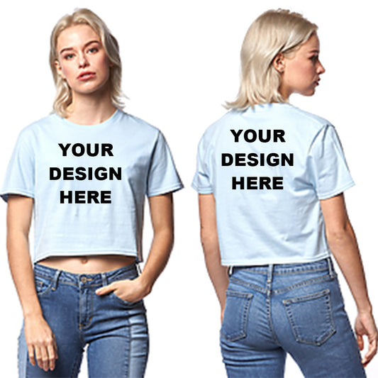 SMART BLANKS 4003 Premium Relaxed Fit Women's Cropped Tee
