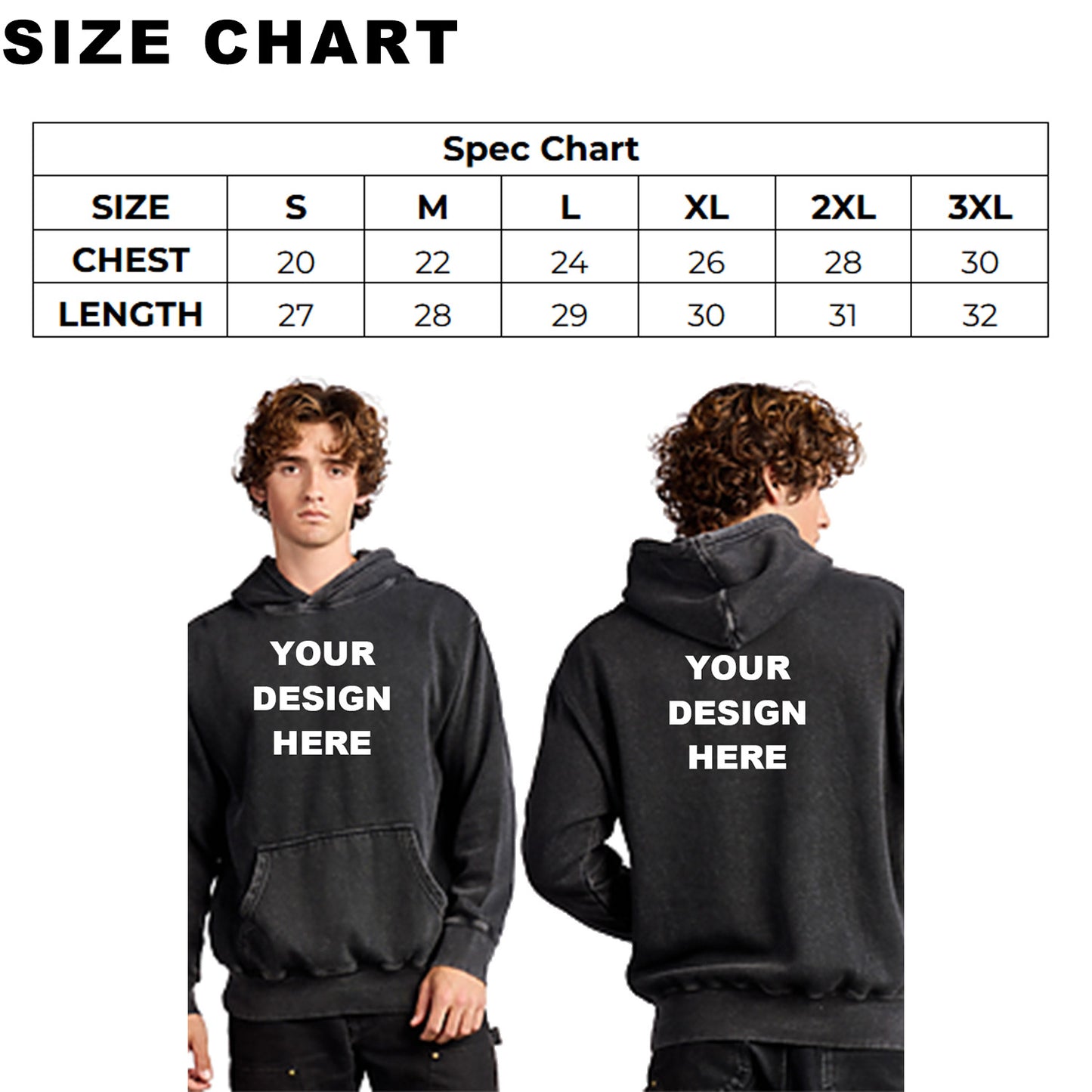 SMART BLANKS VH500 Unisex Vintage Heavyweight Hoodie