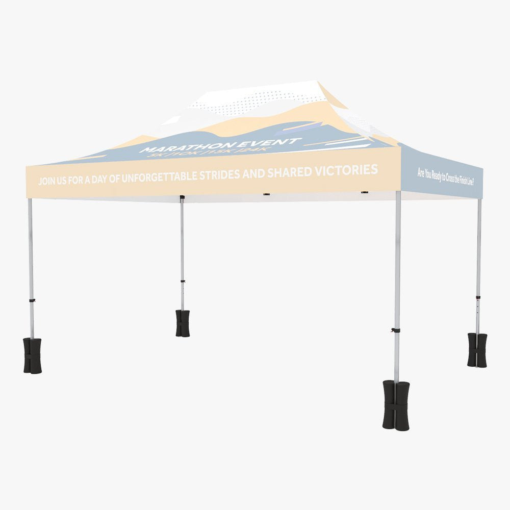Custom 15ft Event Tent / Canopy,  Printed Pop Up Tent with Logo (10ft x 15ft)