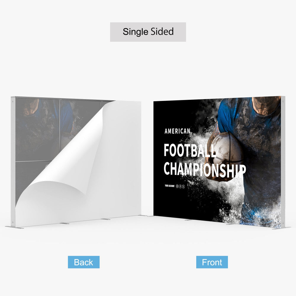 Custom 10ft SEG Backlit Fabric Display, Trade Show Lightbox