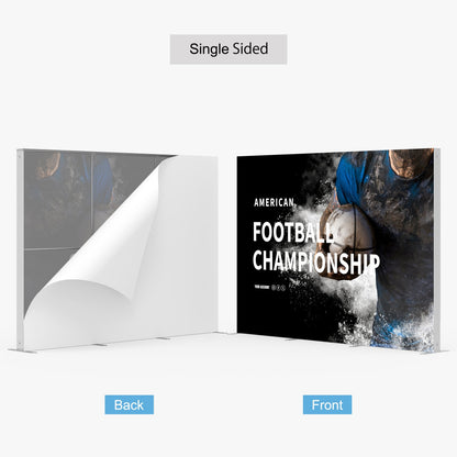 Custom 10ft SEG Backlit Fabric Display, Trade Show Lightbox