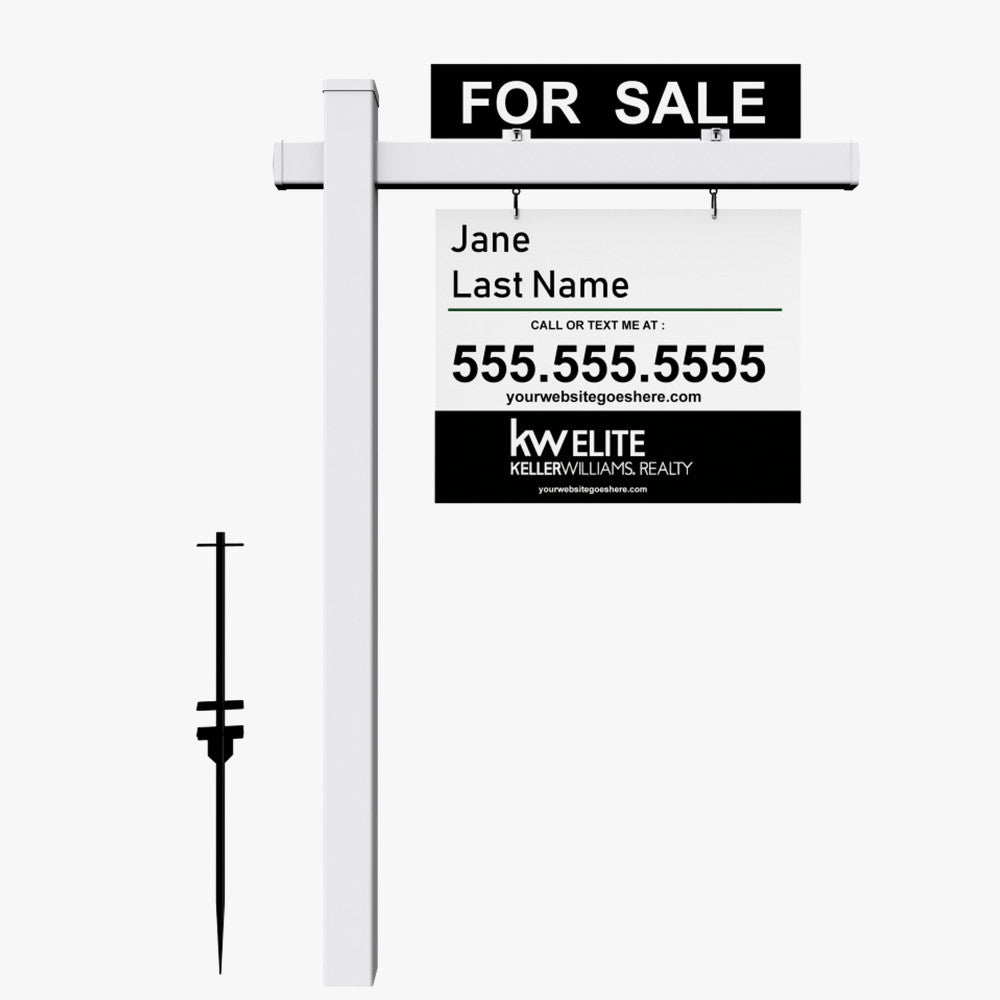 Custom Real Estate Post Sign, Realtor Yard Sign