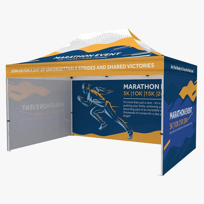 Custom 15ft Event Tent / Canopy,  Printed Pop Up Tent with Logo (10ft x 15ft)